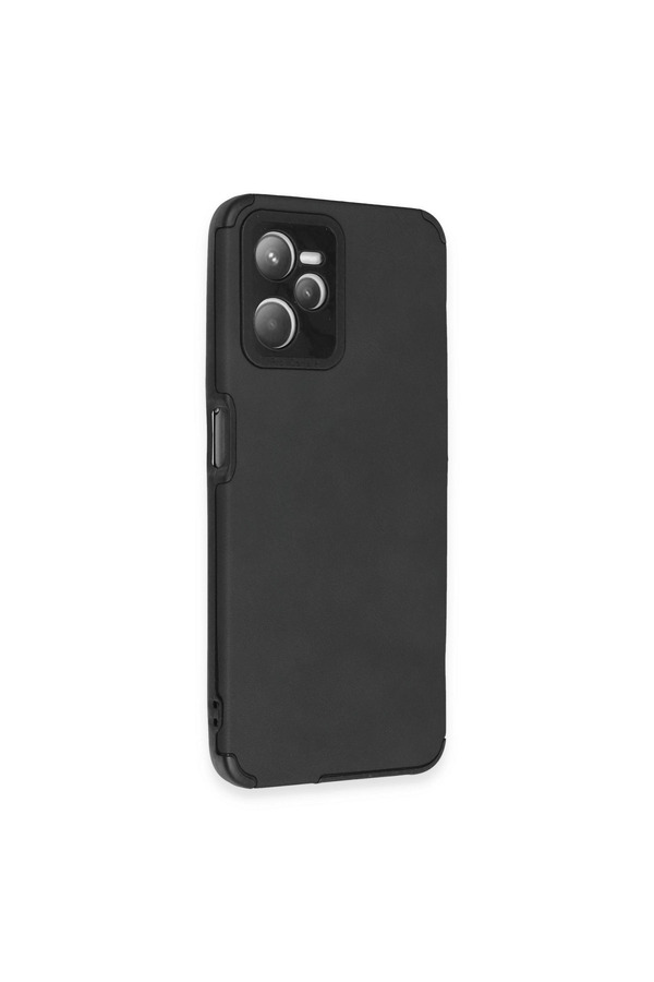 Evimdeyokyok Realme C35 Kılıf Loop Deri Silikon - Siyah