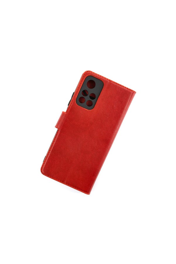 Evi̇mdeyokyok Xi̇aomi̇ Redmi̇ Note 11T Kılıf Trend S Plus Kapaklı Kılıf - Kırmızı