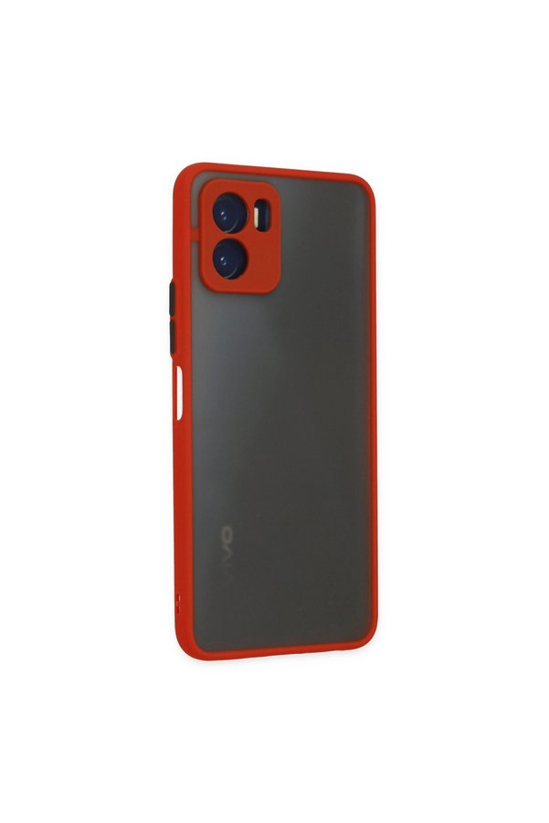 Evimdeyokyok Vivo Y15S Kılıf Montreal Silikon Kapak - Kırmızı