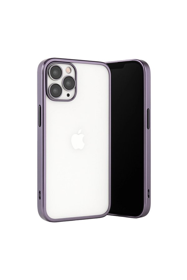 Evimdeyokyok Apple İphone 13 Pro Max Kılıf Razer Lensli Silikon - Mor