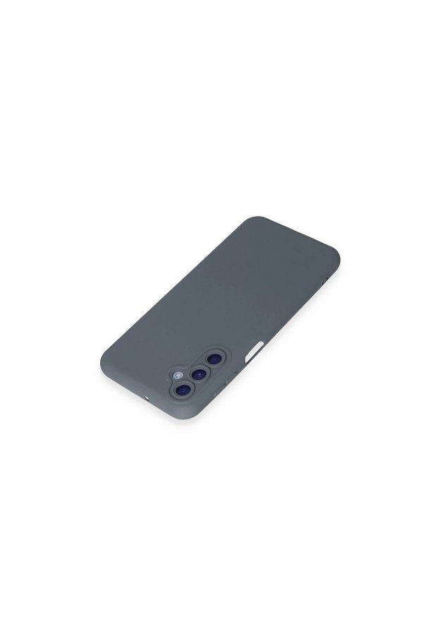 Evi̇mdeyokyok Samsung Galaxy M34 5G Kılıf Nano İçi̇ Kadi̇fe Si̇li̇kon - Gri̇