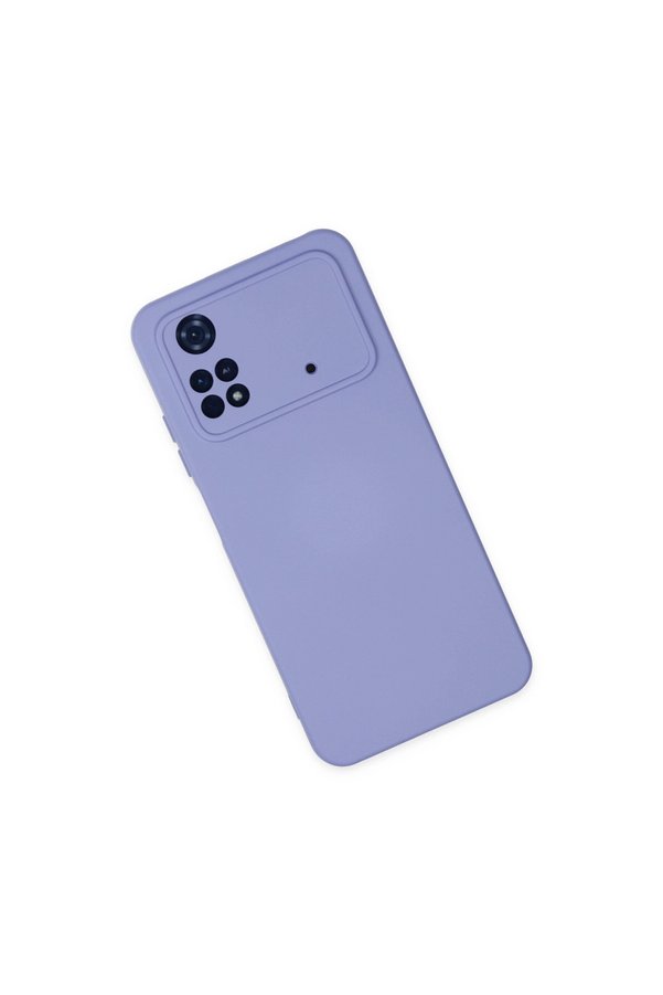Evimdeyokyok Xiaomi Poco M4 Pro 4G Kılıf Nano İçi Kadife Silikon - Lila