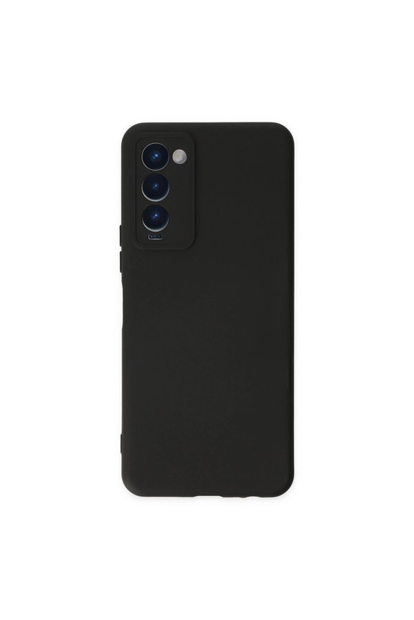 Evimdeyokyok Tecno Camon 18 Kılıf Nano İçi Kadife Silikon - Siyah