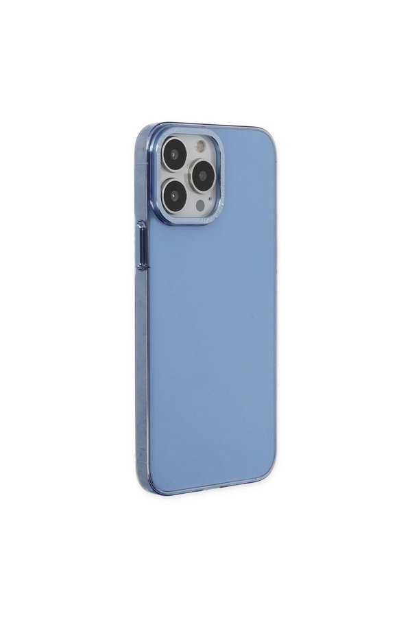 Evimdeyokyok Apple İphone 14 Pro Kılıf Anka Pc Sert Metal Kapak - Mavi