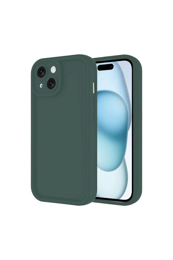 Evimdeyokyok Apple İphone 14 Kılıf Viera Silikon - Koyu Yeşil