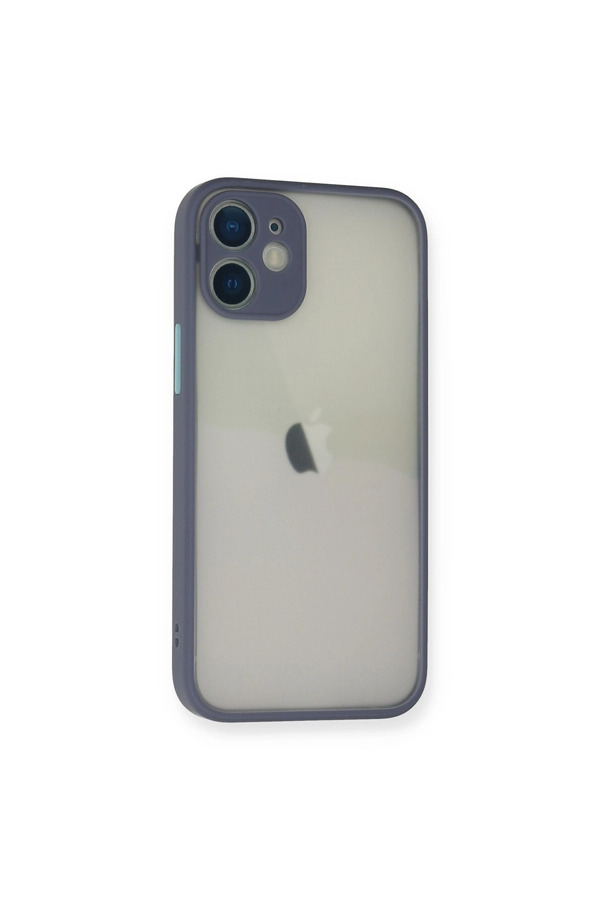 Evi̇mdeyokyok Apple İphone 11 Pro Max Kılıf Montreal Si̇li̇kon Kapak - Gri̇