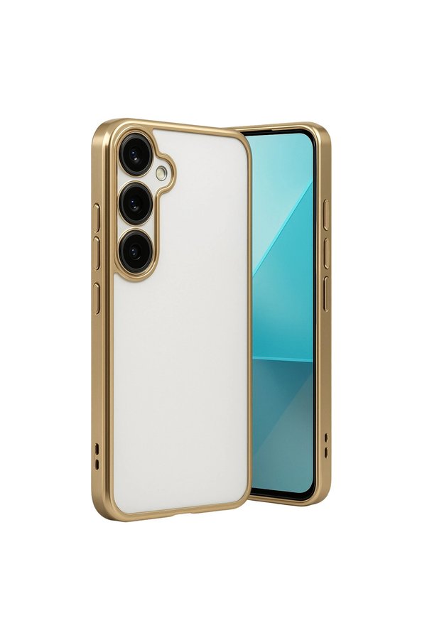 Evimdeyokyok Samsung Galaxy A24 4G Prime Kılıf Razer Lensli Silikon - Gold