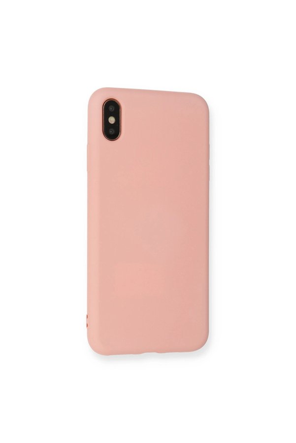 Evimdeyokyok Apple İphone Xs Max Kılıf Nano İçi Kadife Silikon - Pudra
