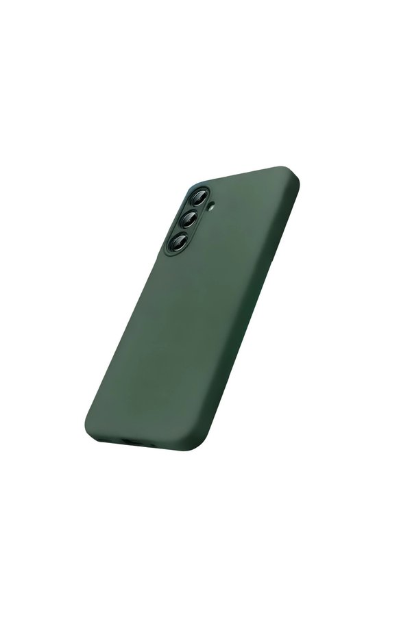 Evi̇mdeyokyok Samsung Galaxy S26 Nano İçi̇ Kadi̇fe Si̇li̇kon - Koyu Yeşi̇l