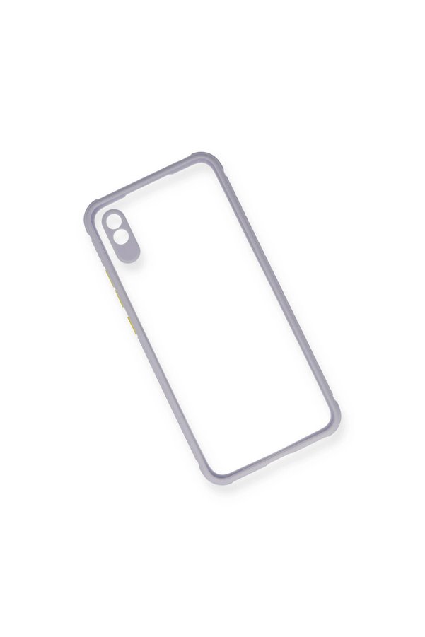Evimdeyokyok Xiaomi Redmi 9A Kılıf Miami Şeffaf Silikon - Lila