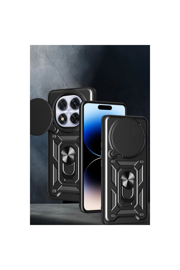 Evi̇mdeyokyok Xi̇aomi̇ Redmi̇ Note 14 Pro Plus Kılıf Pars Lens Yüzüklü Si̇li̇kon - Laci̇vert