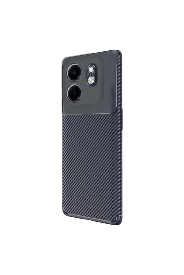 Evi̇mdeyokyok İnfi̇ni̇x Smart 9 Kılıf Auto Focus Karbon Kapak - Laci̇vert