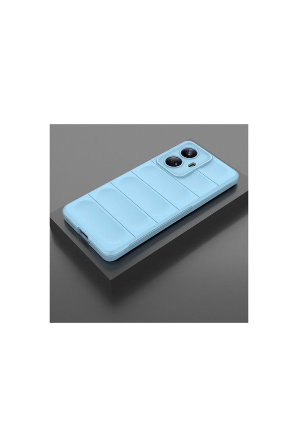 Evi̇mdeyokyok Realme 10 Pro 5G Kılıf Opti̇mum Si̇li̇kon - Sky Blue