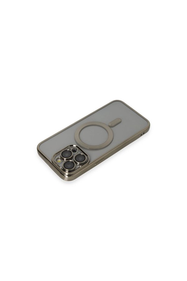 Evi̇mdeyokyok Apple İphone 14 Pro Max Kılıf Kross Magneti̇csafe Kapak - Ti̇tan Gri̇