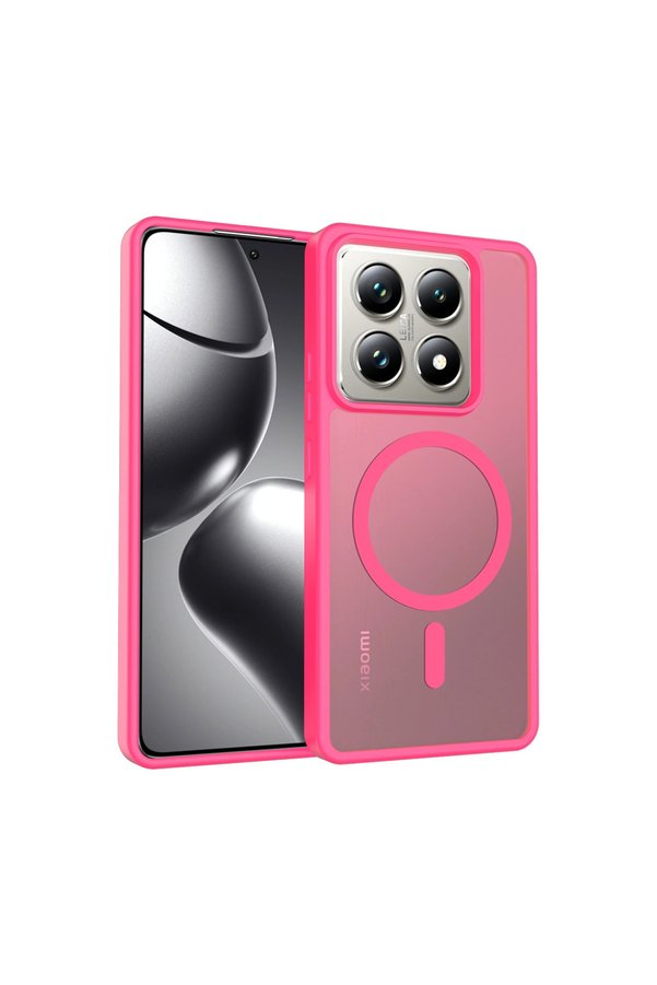 Evimdeyokyok Joko Xiaomi Mi 14T Pro Jota Magsafe Kapak - Rose