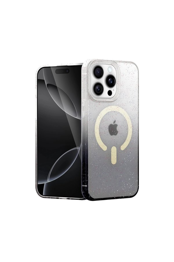 Evimdeyokyok Apple İphone 15 Pro Pummel Shiny Magsafe Kapak - Siyah