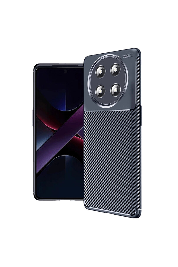 Evimdeyokyok Honor Magic 7 Lite Kılıf Auto Focus Karbon Kapak - Lacivert