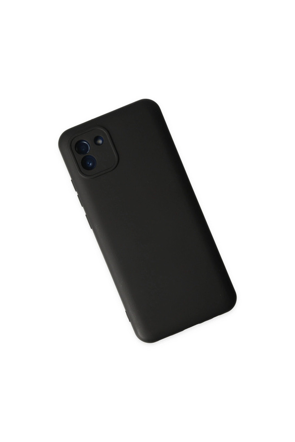 Evi̇mdeyokyok Samsung Galaxy A03 Kılıf Nano İçi̇ Kadi̇fe Si̇li̇kon - Si̇yah