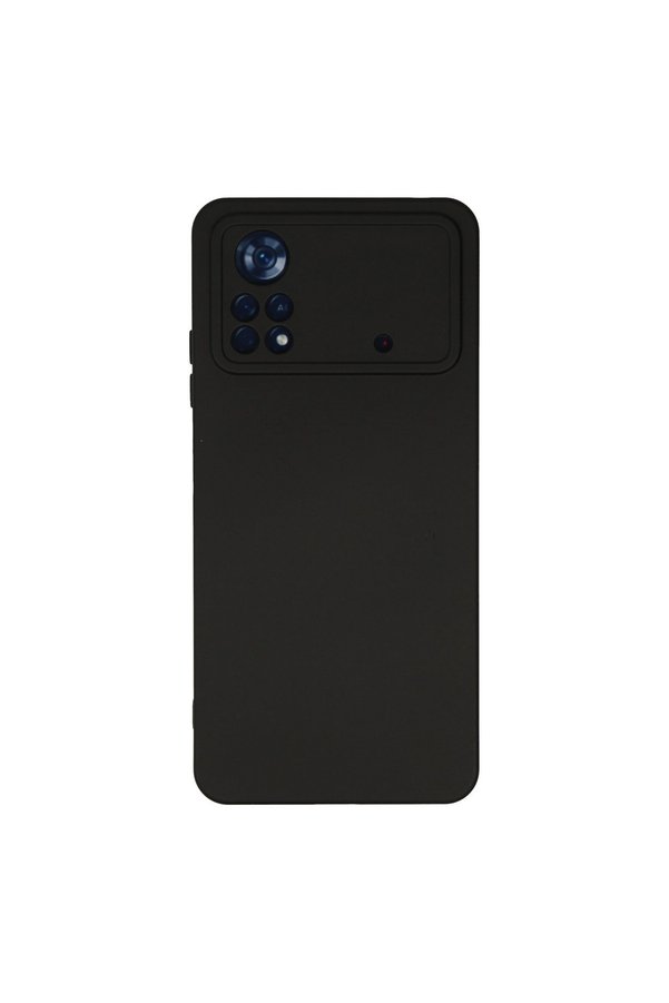 Evimdeyokyok Xiaomi Poco X4 Pro 5G Kılıf Nano İçi Kadife Silikon - Siyah
