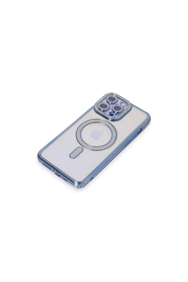 Evi̇mdeyokyok Apple İphone 15 Pro Max Kılıf Joke Si̇mli̇ Magneti̇csafe Kılıf - Mavi̇