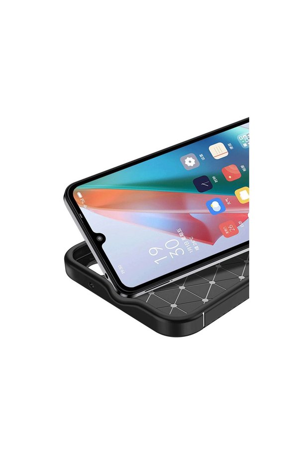 Evi̇mdeyokyok İnfi̇ni̇x Smart 9 Kılıf Auto Focus Karbon Kapak - Si̇yah