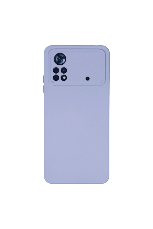 Evimdeyokyok Xiaomi Poco X4 Pro 5G Kılıf Nano İçi Kadife Silikon - Lila