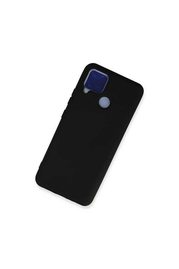 Evi̇mdeyokyok Realme C15 Kılıf Nano İçi̇ Kadi̇fe Si̇li̇kon - Si̇yah