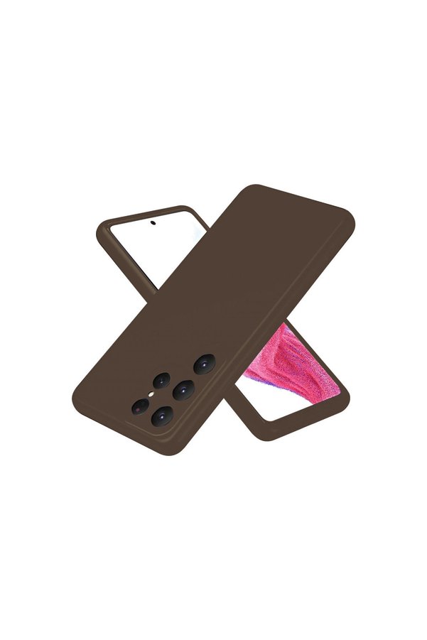 Evimdeyokyok Samsung Galaxy S25 Ultra Kılıf First Silikon - Kahverengi