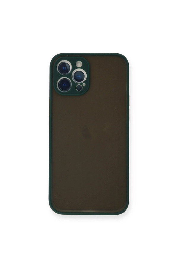 Evimdeyokyok Apple İphone 12 Pro Max Kılıf Montreal Silikon Kapak - Yeşil