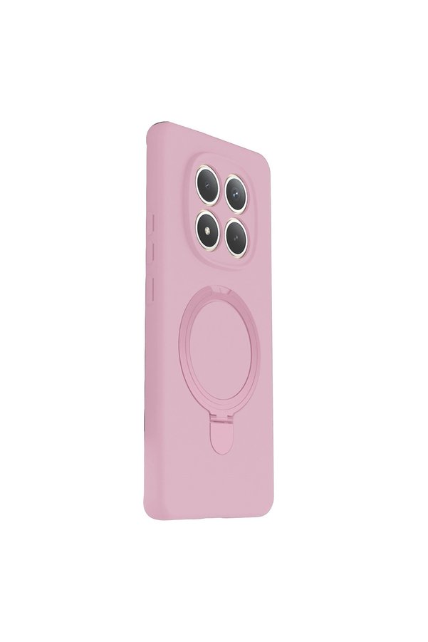 Evi̇mdeyokyok Xi̇aomi̇ Redmi̇ Note 15 4G Regal Magsafe Standlı Kapak - Açık Pembe