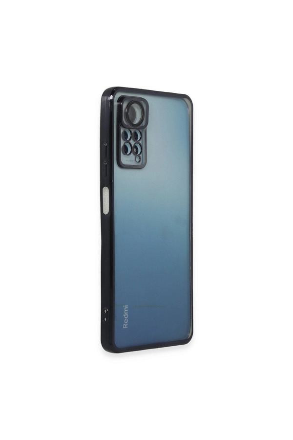 Evimdeyokyok Xiaomi Redmi Note 12 Pro 4G Kılıf Razer Lensli Silikon - Siyah