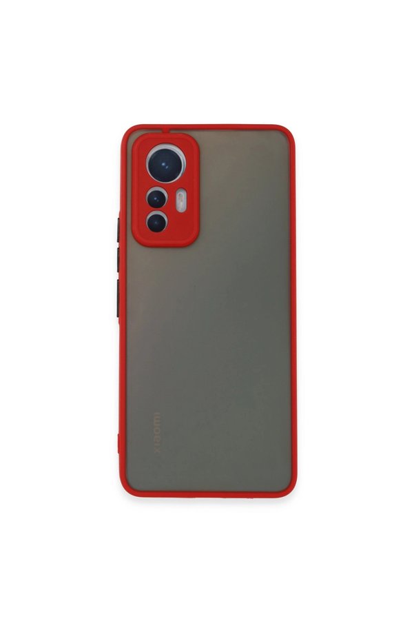 Evimdeyokyok Xiaomi Mi 12 Lite Kılıf Montreal Silikon Kapak - Kırmızı