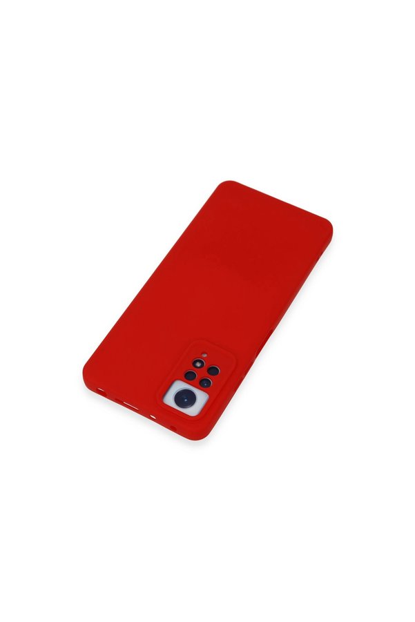 Evimdeyokyok Xiaomi Redmi Note 12 Pro 4G Kılıf Nano İçi Kadife Silikon - Kırmızı
