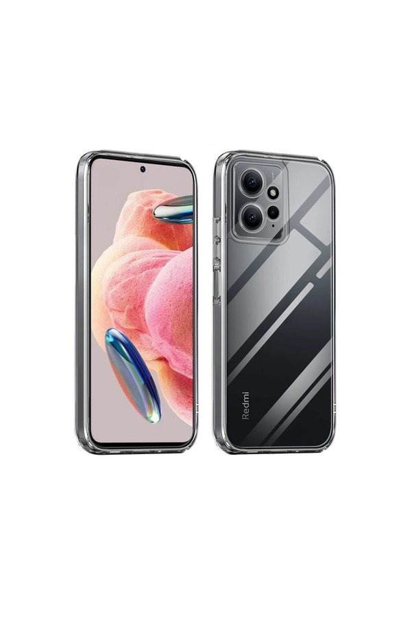 Evimdeyokyok Xiaomi Redmi Note 12 4G Kılıf Lüx Şeffaf Silikon