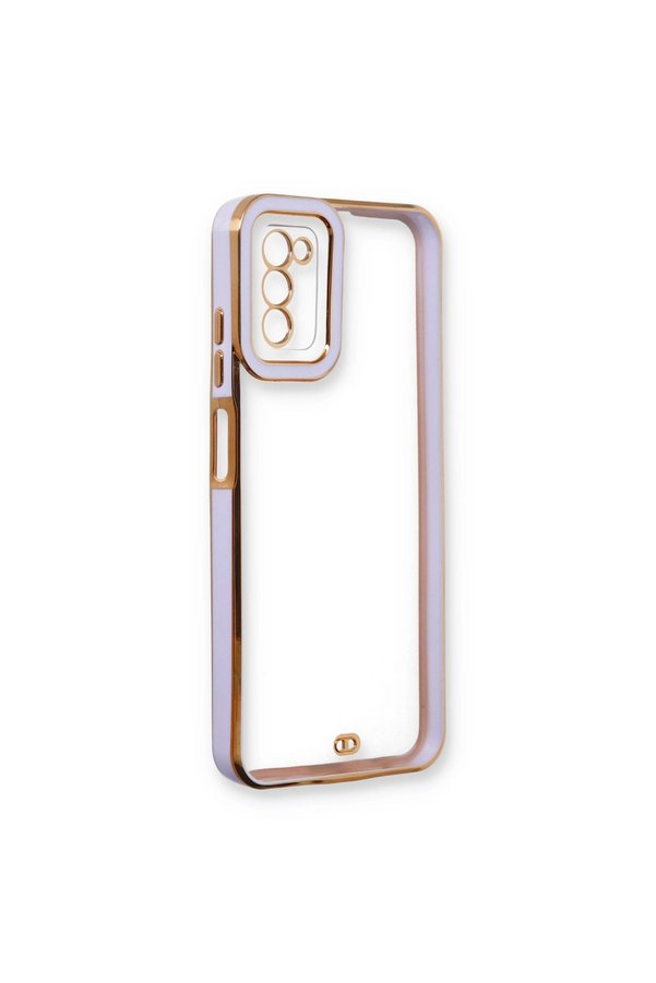 Evimdeyokyok Samsung Galaxy A03S Kılıf Liva Lens Silikon - Lila