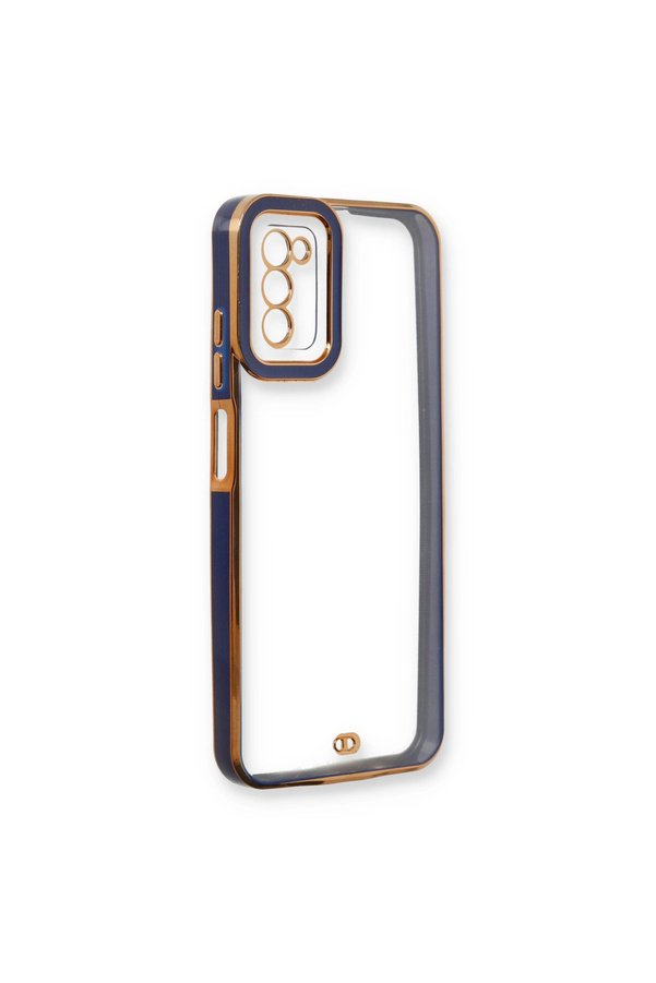 Evimdeyokyok Samsung Galaxy A03S Kılıf Liva Lens Silikon - Mavi