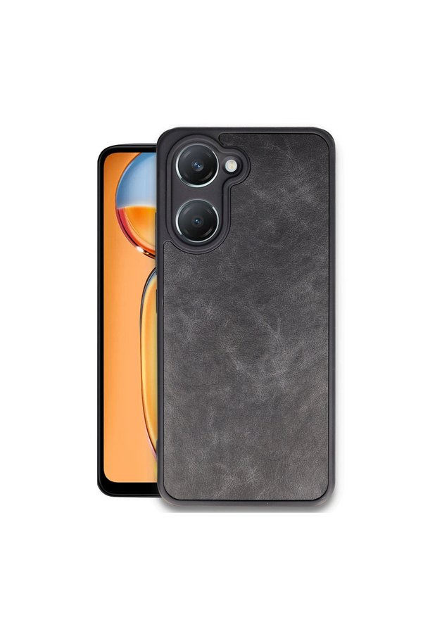Evimdeyokyok Vivo Y18 Kılıf Aras Deri Kapak - Siyah
