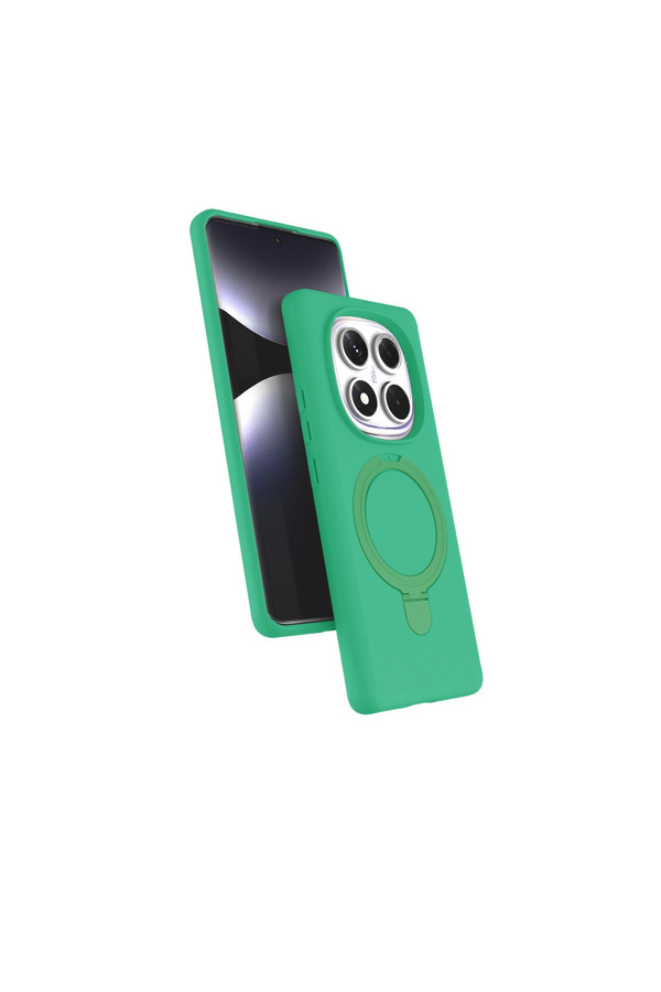 Evimdeyokyok Xiaomi Redmi Note 14 Pro 5G Regal Magsafe Standlı Kapak - Yeşil