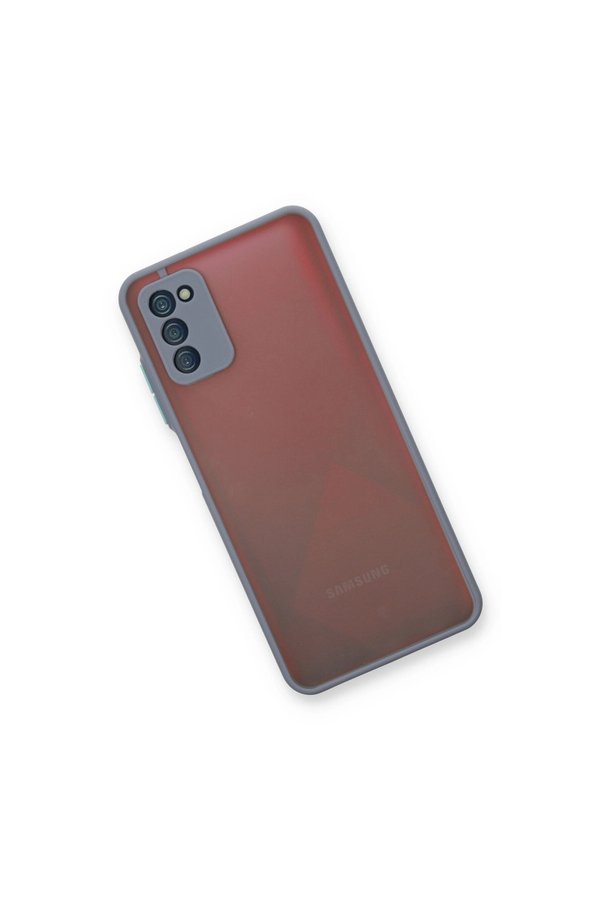 Evimdeyokyok Samsung Galaxy A03S Kılıf Montreal Silikon Kapak - Gri