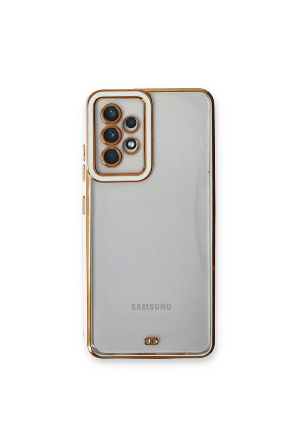 Evimdeyokyok Samsung Galaxy A53 5G Kılıf Liva Lens Silikon - Beyaz