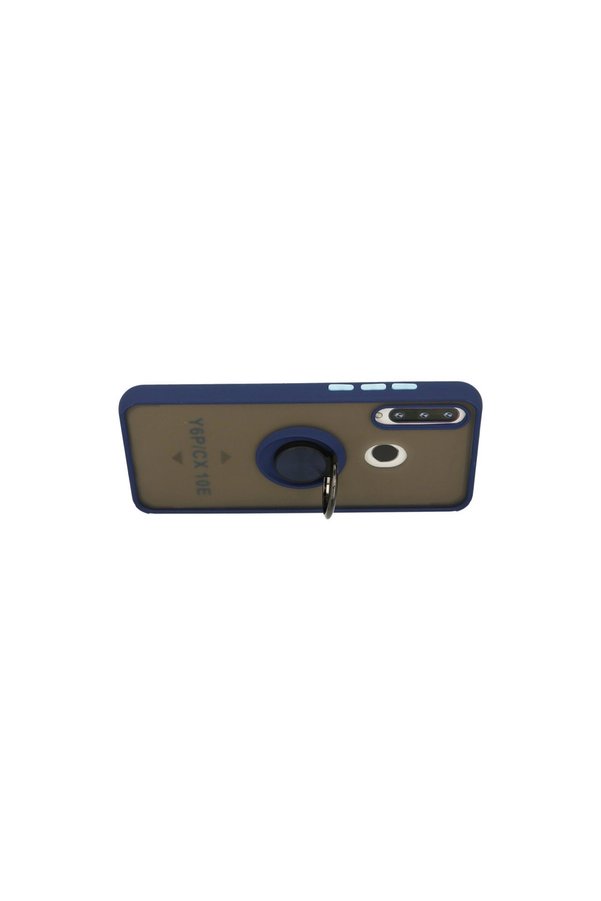 Evimdeyokyok Huawei Y6P Kılıf Montreal Yüzüklü Silikon Kapak - Lacivert