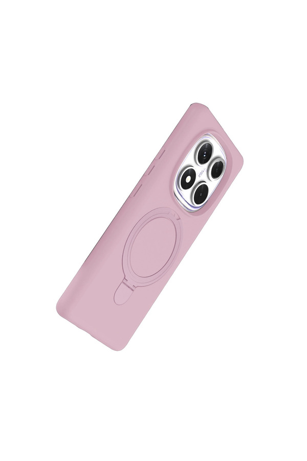 Evimdeyokyok Xiaomi Redmi Note 14 Pro 4G Regal Magsafe Standlı Kapak - Açık Pembe