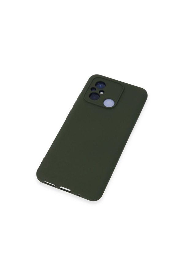 Evimdeyokyok Xiaomi Redmi 12C Kılıf Nano İçi Kadife Silikon - Koyu Yeşil