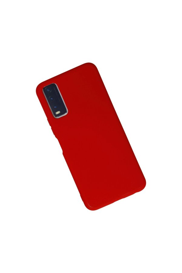 Evimdeyokyok Vivo Y11S Kılıf Nano İçi Kadife Silikon - Kırmızı