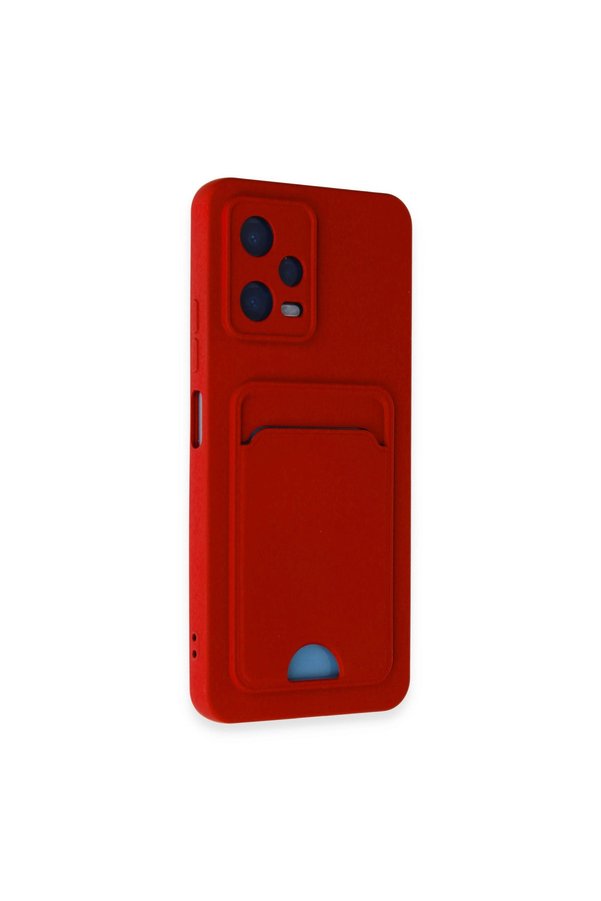 Evimdeyokyok Xiaomi Poco X5 5G Kılıf Kelvin Kartvizitli Silikon - Kırmızı