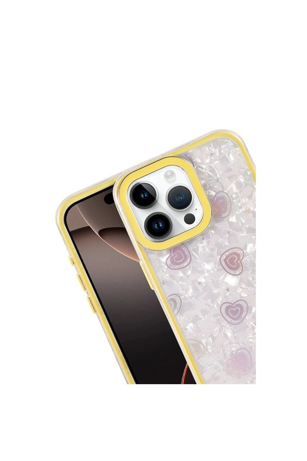 Evimdeyokyok Apple İphone 16 Pro Max Lumi Desenli Kapak - Sarı
