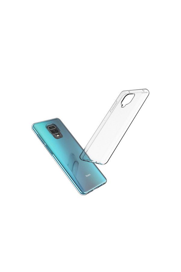Evimdeyokyok Xiaomi Redmi Note 9 Pro Kılıf Lüx Şeffaf Silikon - Şeffaf