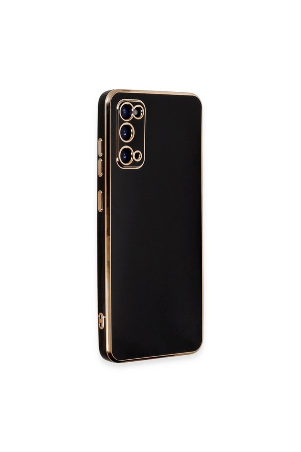 Evimdeyokyok Samsung Galaxy S20 Kılıf Volet Silikon - Siyah