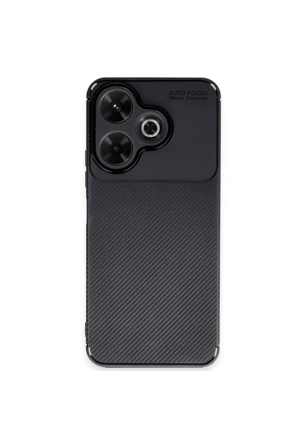 Evimdeyokyok Xiaomi Redmi 13 4G Kılıf Auto Focus Karbon Kapak - Siyah