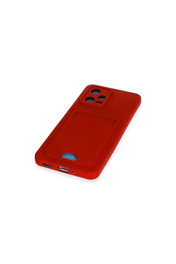 Evimdeyokyok Xiaomi Poco X5 5G Kılıf Kelvin Kartvizitli Silikon - Kırmızı